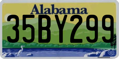 AL license plate 35BY299