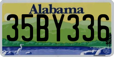 AL license plate 35BY336