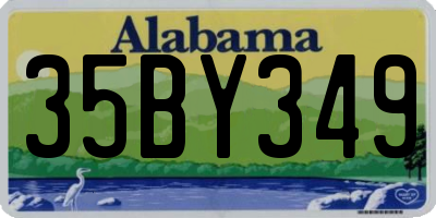 AL license plate 35BY349
