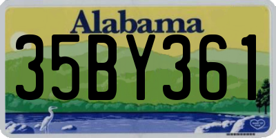 AL license plate 35BY361