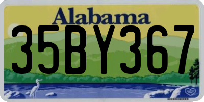 AL license plate 35BY367