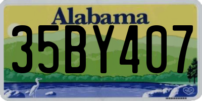 AL license plate 35BY407