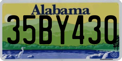 AL license plate 35BY430