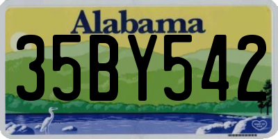 AL license plate 35BY542