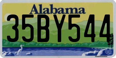 AL license plate 35BY544