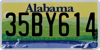 AL license plate 35BY614