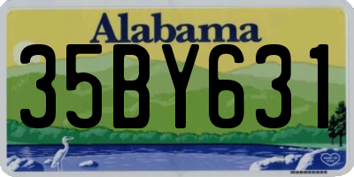 AL license plate 35BY631
