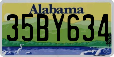 AL license plate 35BY634