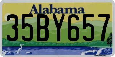 AL license plate 35BY657