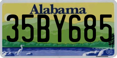 AL license plate 35BY685
