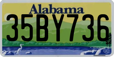 AL license plate 35BY736