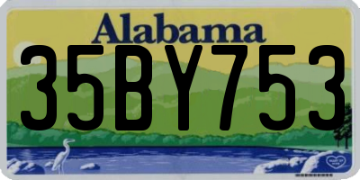AL license plate 35BY753