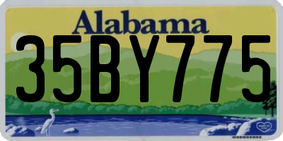 AL license plate 35BY775