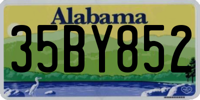 AL license plate 35BY852