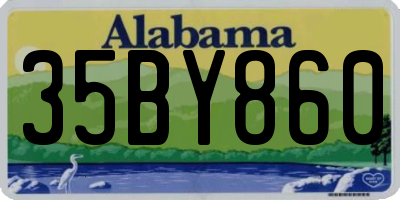 AL license plate 35BY860