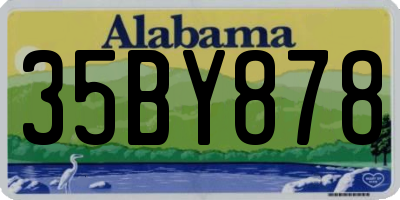AL license plate 35BY878