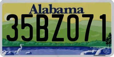 AL license plate 35BZ071