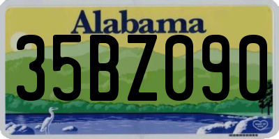 AL license plate 35BZ090