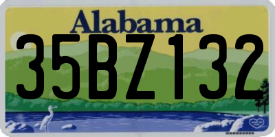 AL license plate 35BZ132