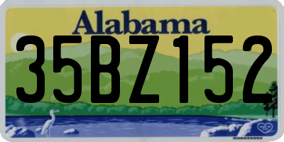 AL license plate 35BZ152