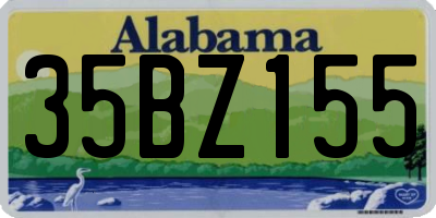 AL license plate 35BZ155