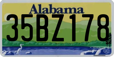 AL license plate 35BZ178