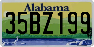 AL license plate 35BZ199