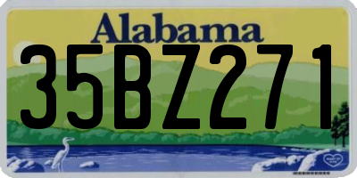 AL license plate 35BZ271