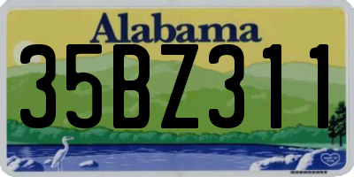 AL license plate 35BZ311