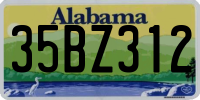 AL license plate 35BZ312