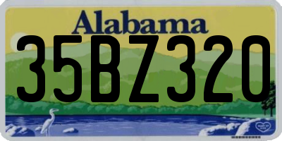 AL license plate 35BZ320