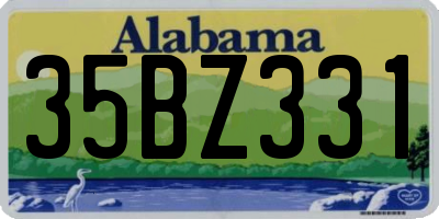 AL license plate 35BZ331