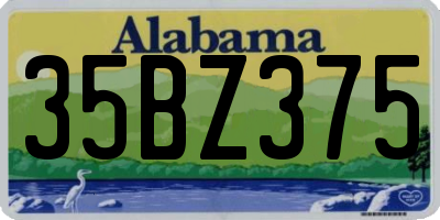 AL license plate 35BZ375