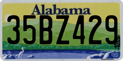 AL license plate 35BZ429