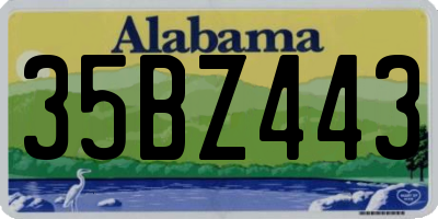 AL license plate 35BZ443