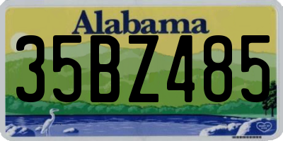 AL license plate 35BZ485