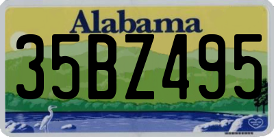 AL license plate 35BZ495