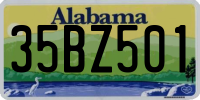AL license plate 35BZ501