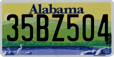 AL license plate 35BZ504