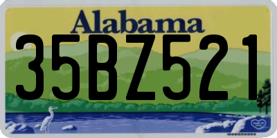 AL license plate 35BZ521