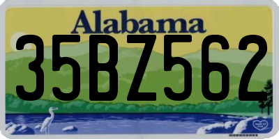 AL license plate 35BZ562