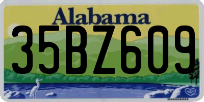 AL license plate 35BZ609