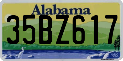 AL license plate 35BZ617
