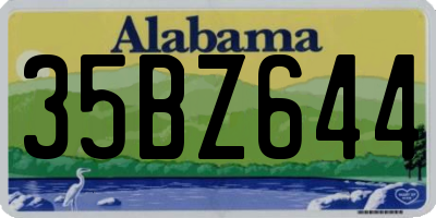 AL license plate 35BZ644