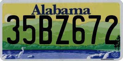 AL license plate 35BZ672