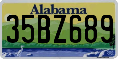 AL license plate 35BZ689
