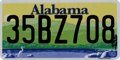 AL license plate 35BZ708