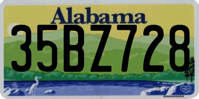 AL license plate 35BZ728