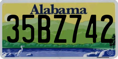 AL license plate 35BZ742