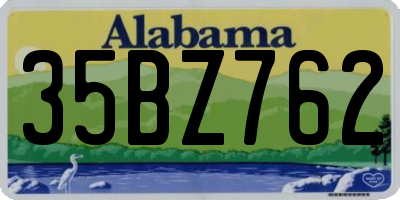 AL license plate 35BZ762